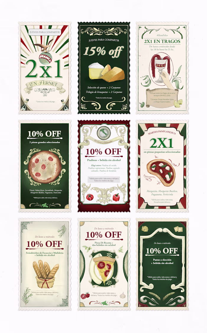 Social Media Design & Illustration | Pan Plano Stamps