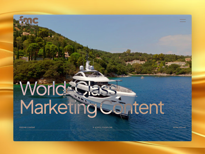 Framer Website Design for Feed Me Content