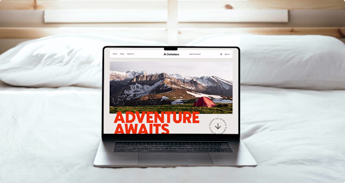 Outsiders - Camping Retail Store website