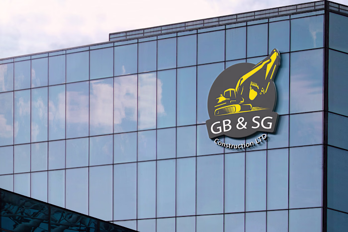 construction company logo design for client 