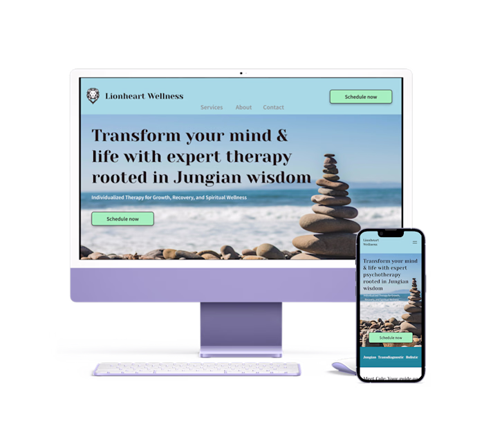 Lionheart Wellness Redesign: From Amatuer to Professional design