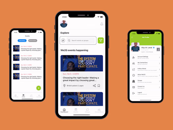 We2G Social Gathering & Money Pooling App Development