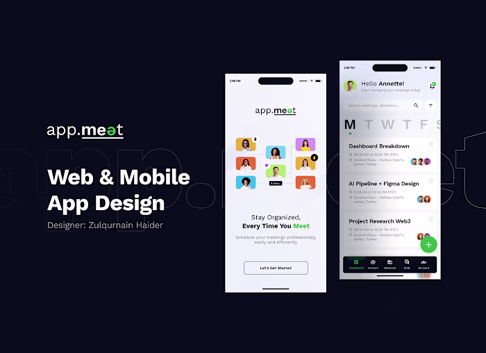 Meeting Mobile APP - UI UX Design