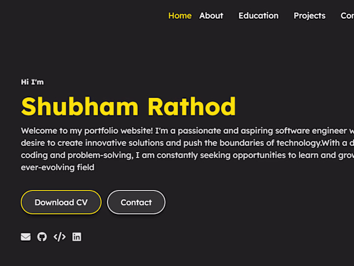 A personal Portfolio 