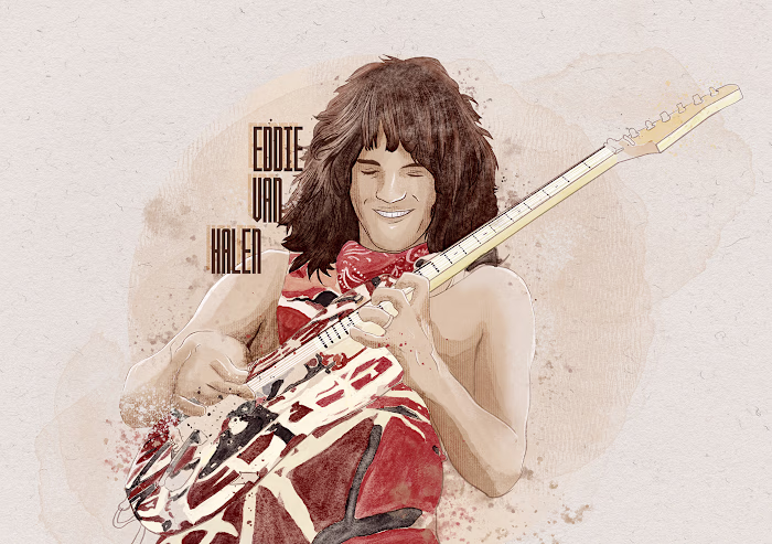EDDIE VAN HALEN | ILLUSTRATION
