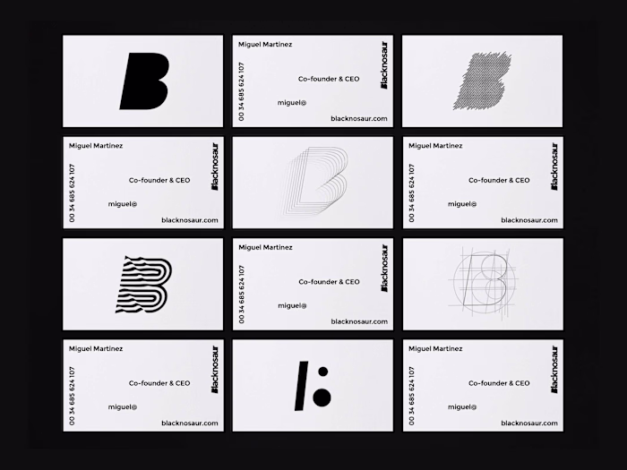 Blacknosaur Agency: Art direction, Branding