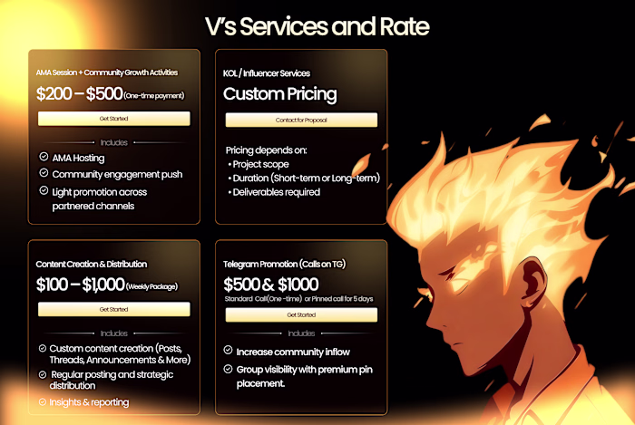 Vyker rate card design