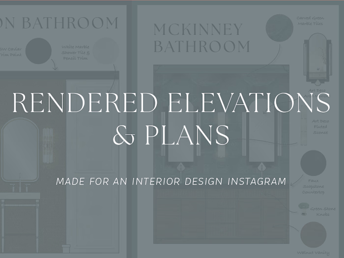 Rendered Interior Elevations