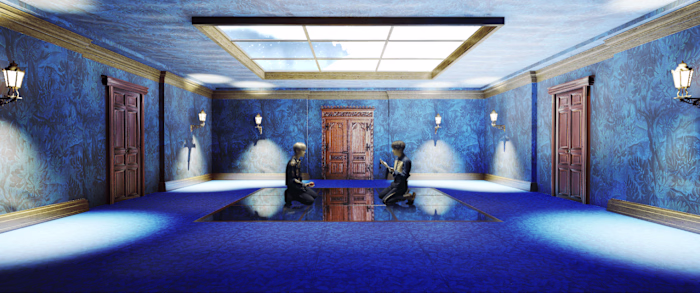 [UE5 MV Set Virtual Tour] Music Set of Blood Sweat & Tears - BTS