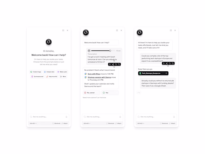 AI assistant — Untitled UI
