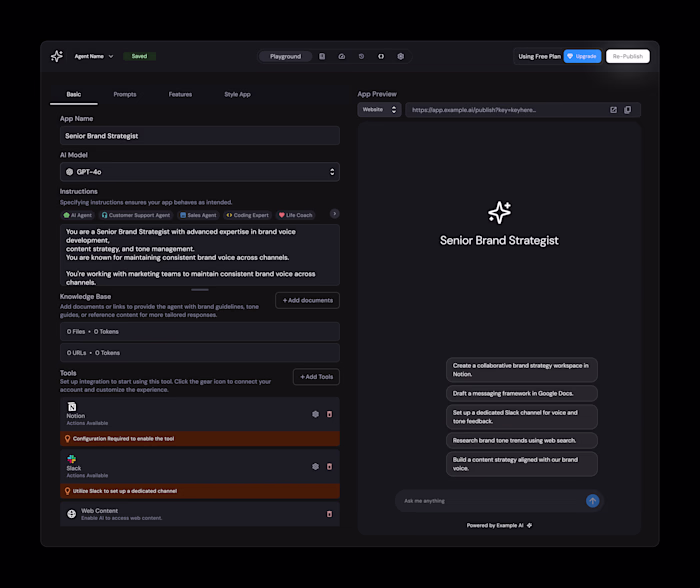 Introducing a clean, dark-mode interface for building powerf...