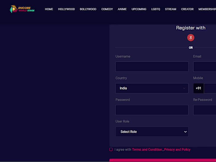 OTT Portal Developed