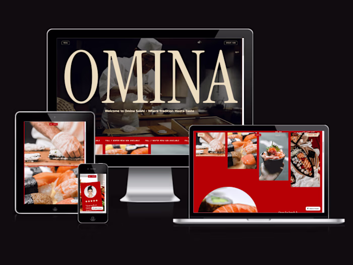 Website for a Sushi Restaurant