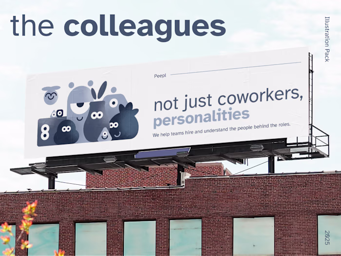 the colleagues - HR Advertising Illustrations