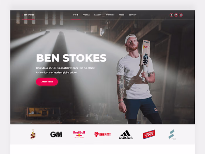 Ben Stokes (Official Website)