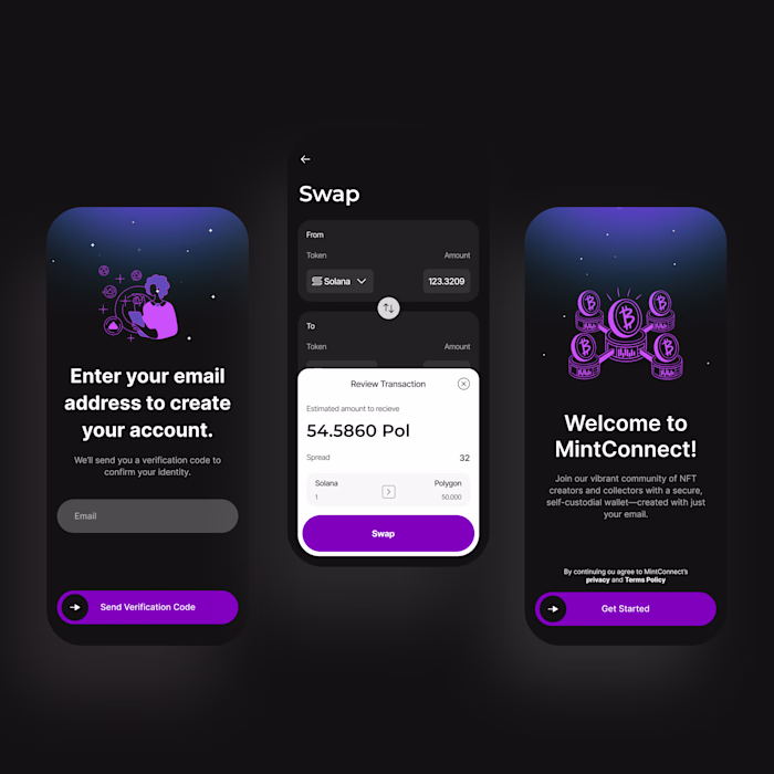 MintConnect – UX/UI Redesign for NFT Marketplace