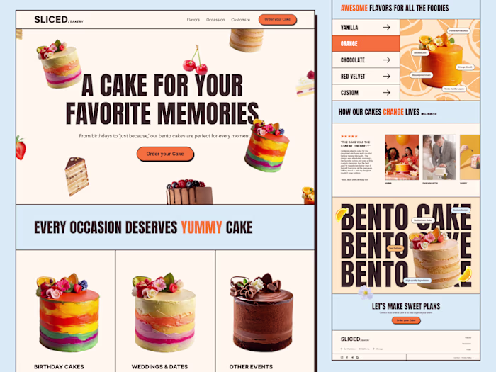 Sliced Bakery Website | UI