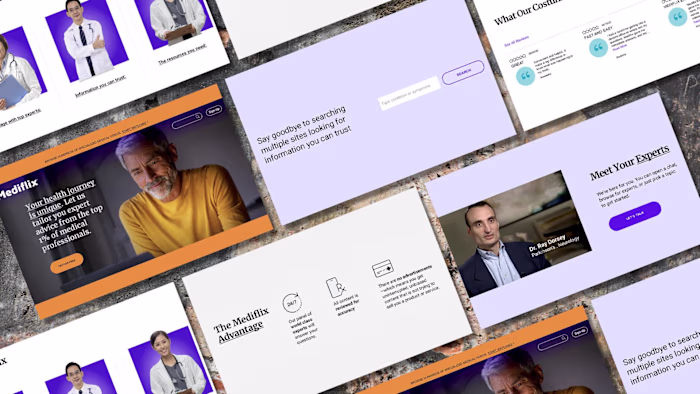 Landing Page for Healthcare Streaming
