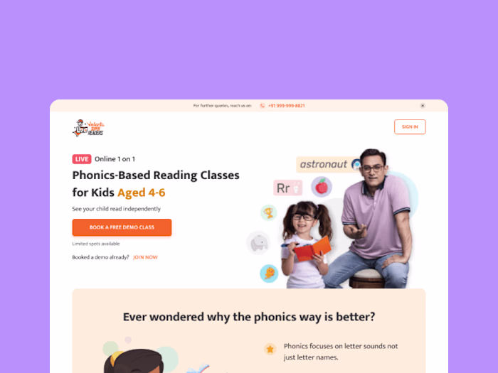 Increase Conversion Funnel via Landing Page Redesign