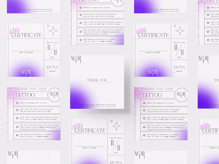 brand identity & web design | noir | tattoo studio