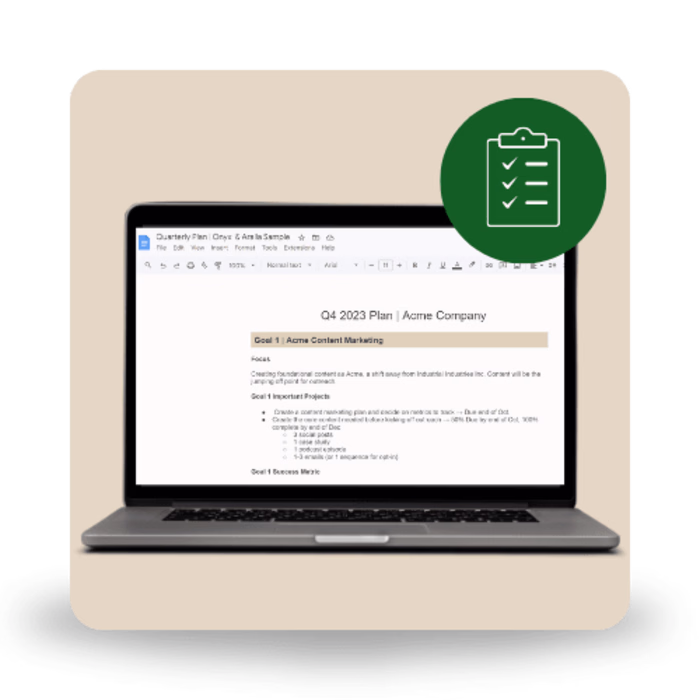 Quarterly Planning and KPI Implementation