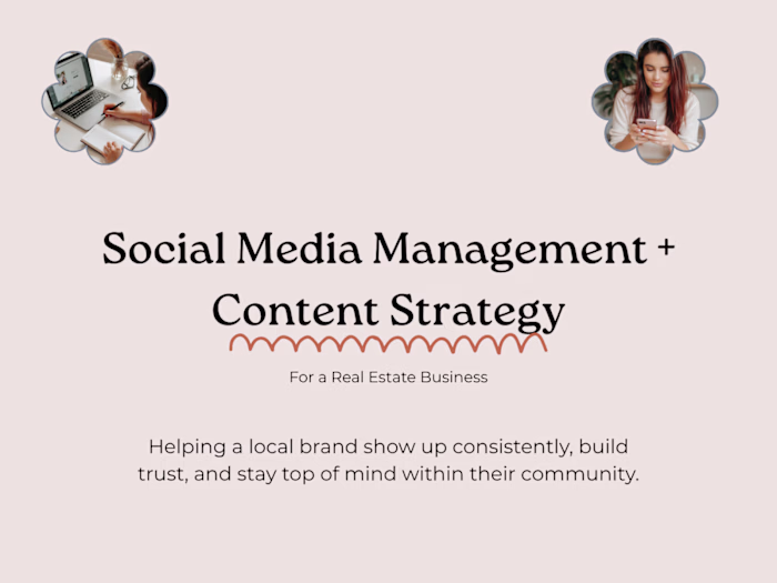Social Media Management + Content Strategy Real Estate Business