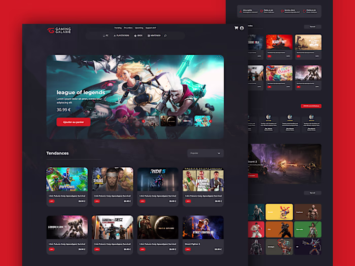 Gaming Galaxy : Video Games E-commerce Website