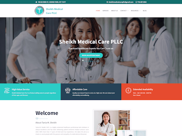 Sheikh Medical Care Website