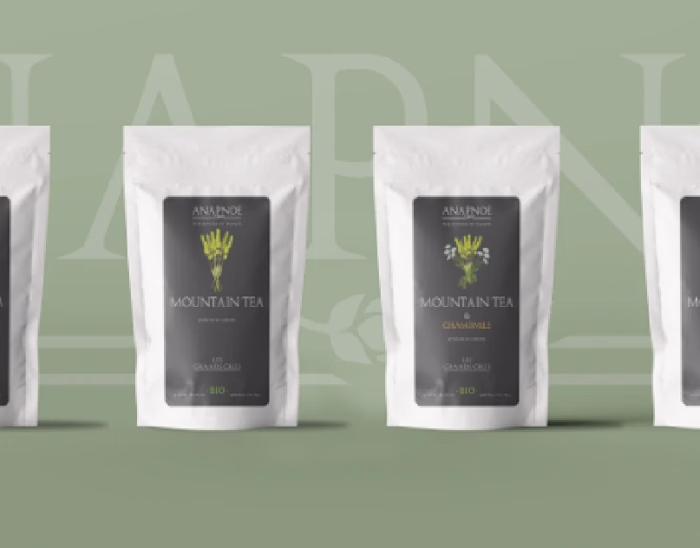 Anapnoe tea - label design