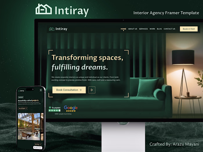 Intiray Framer Template Development
