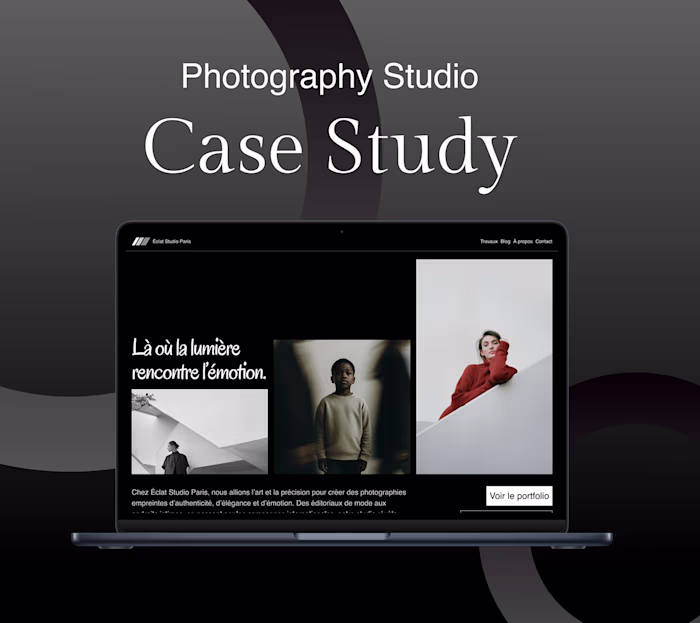 Éclat Studio Paris Website | UI/UX Design