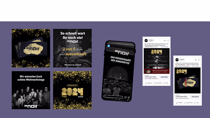 TV Noir - Paid Social Visuals | Social Content