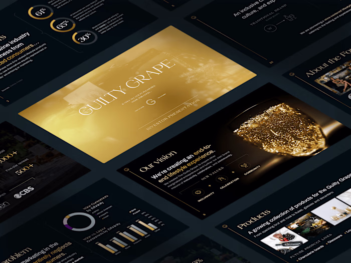 The Guilty Grape Pitch Deck: backed by Target