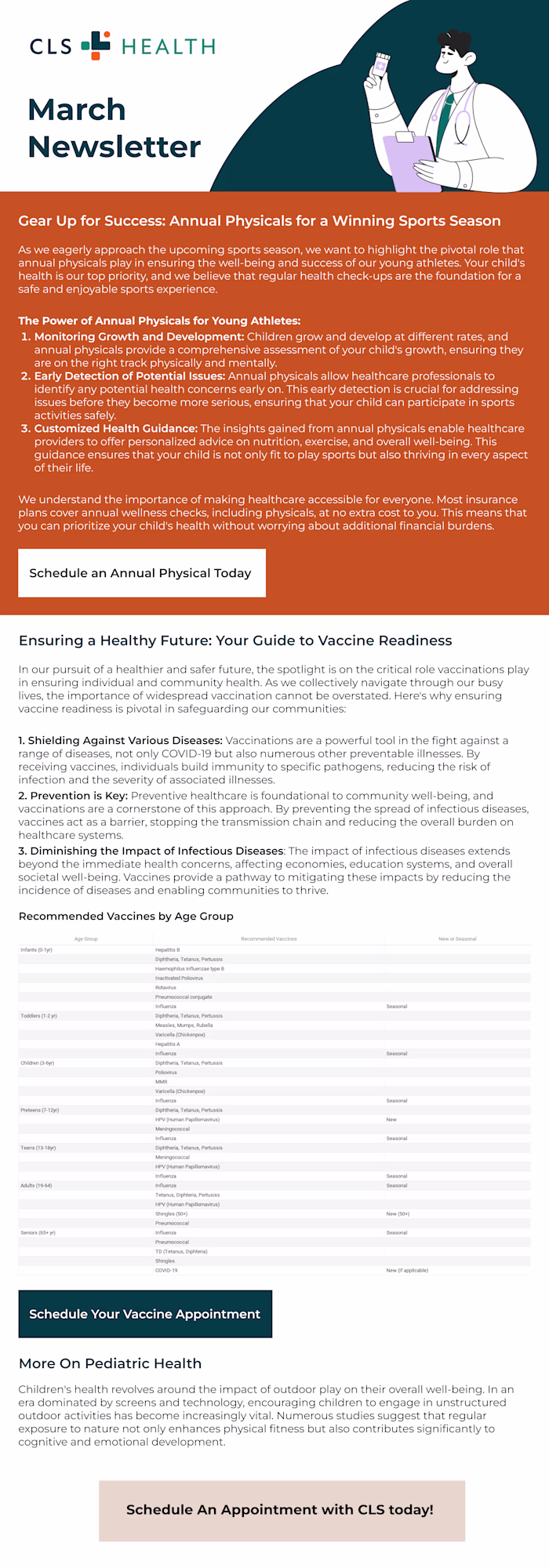 CLS Health Newsletter