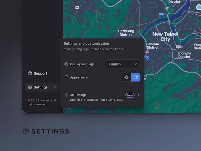 Maps Settings