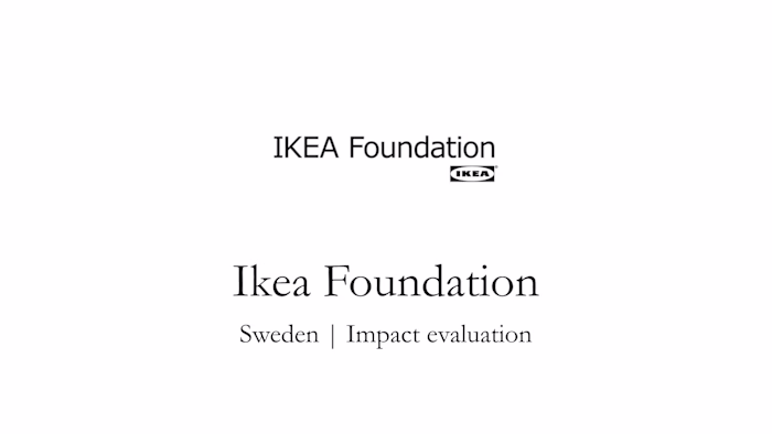 Impact evaluation for Ikea Foundation
