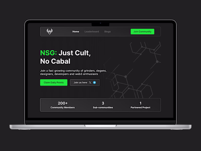 Web 3 Landing Page Design Submission
