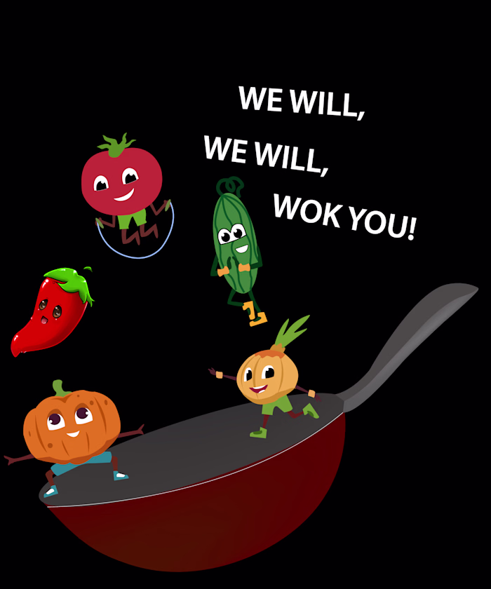 A fun character illustration I created — bringing veggies to...