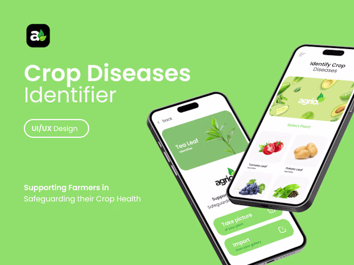 Plant Diseases Identifier Mobile App UI/UX Design