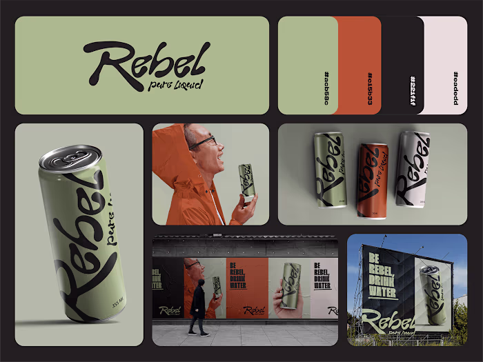 Rebel Water Brand Identity