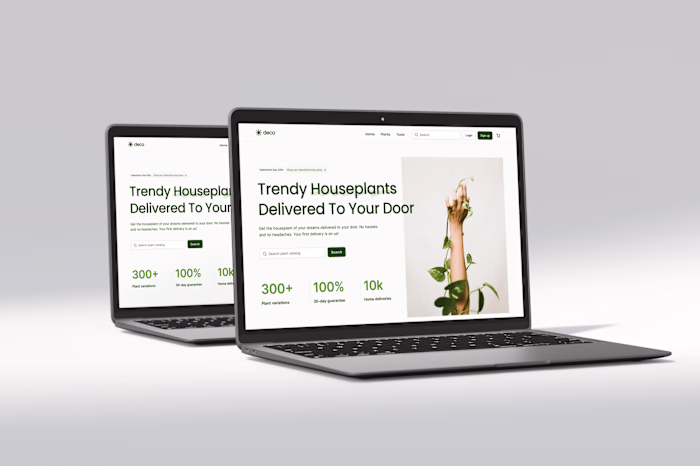 Plant Delivery Website Design