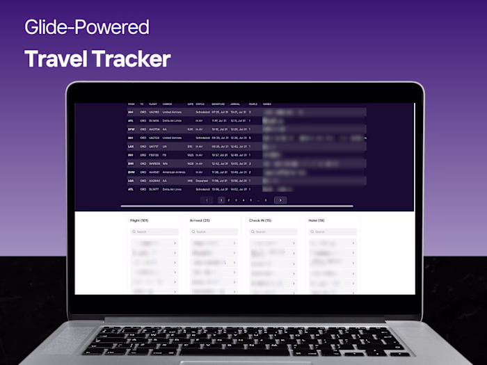 Glide-Powered Travel Tracker Built in 48 Hours