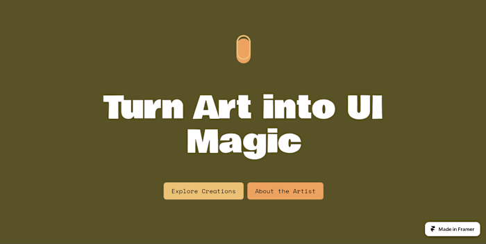 AI Driven Portfolio in Framer