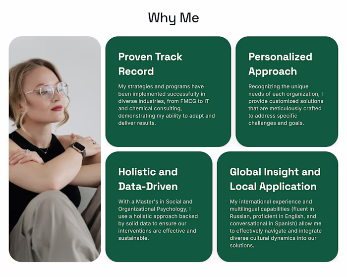 Human Resources Consultancy Landing Page (Framer Website)