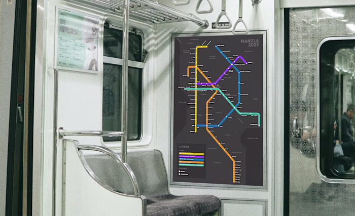 Graphic Design - Signage - Metro Manila Intermodal Transit Map