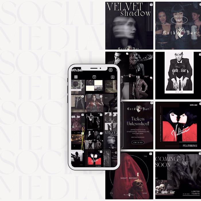 Social Media Campaign | Goth Bar Seattle