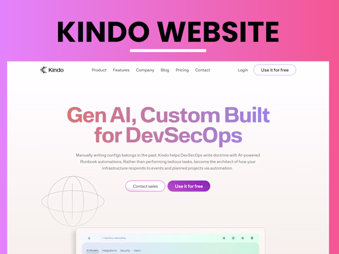 Kindo AI Website Development