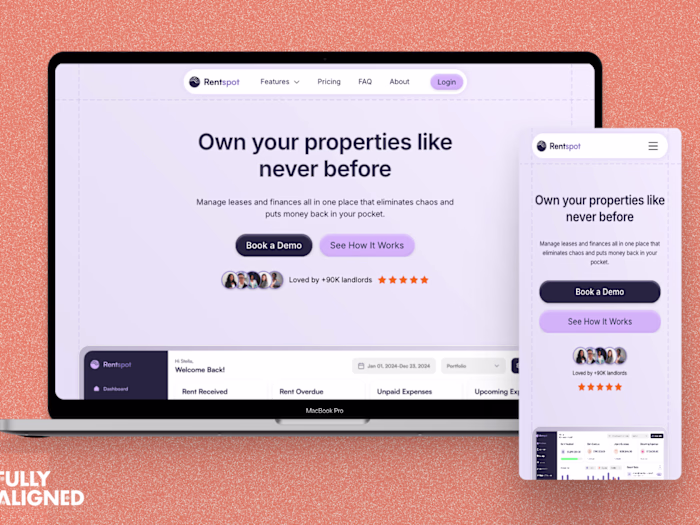 Rentspot - B2B SaaS Brand & Web design 
