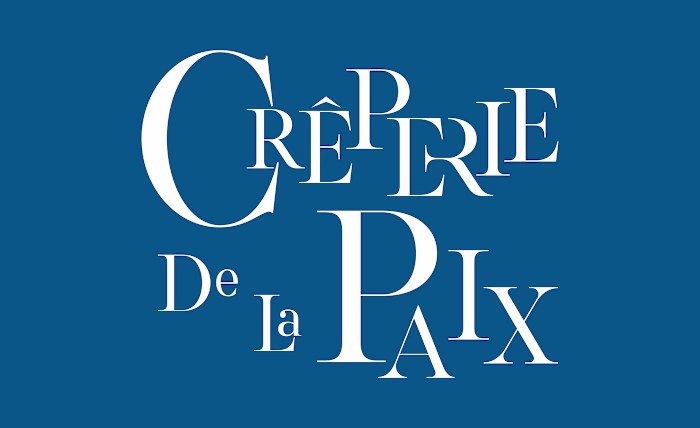 CREPERIE DE LA PAIX // Typographic Artistry 