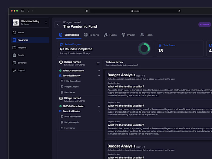 WHO Public Health Platform: AI-Powered Design, Funding & Impact